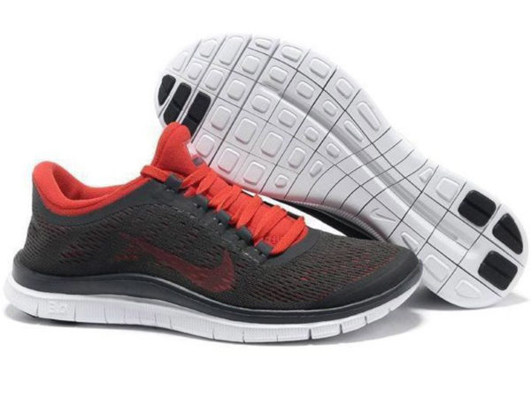 Nike Free Run 3.0 v5 черные с красным (35-40)