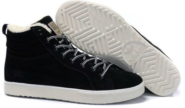 Кроссовки Adidas Ransom черные с мехом