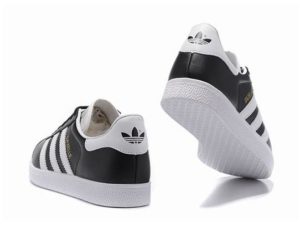 Adidas Gazelle Leather черные с белым (40-44)