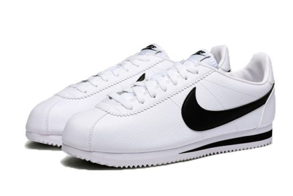 Nike Cortez белые с черным (40-45)