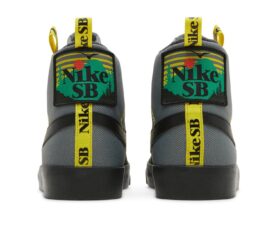 Nike SB Zoom Blazer Mid черно-серые нубук мужские (40-44)